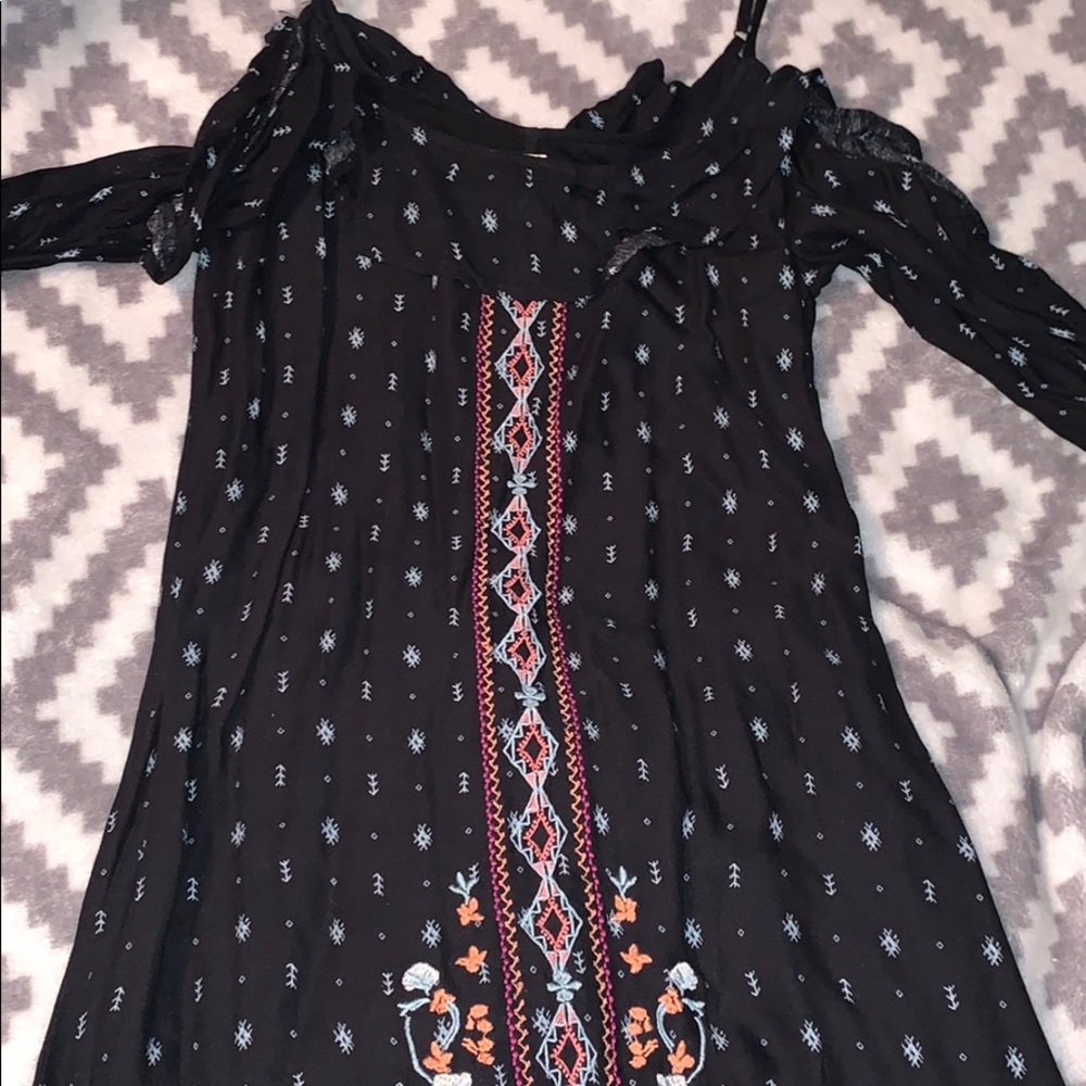 Southwestern Cold Shoulder Dress